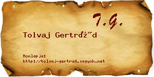 Tolvaj Gertrúd névjegykártya